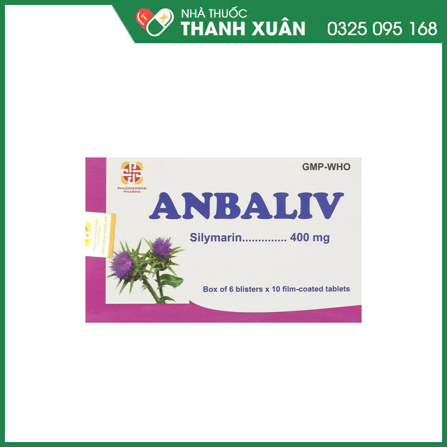 Anbaliv thuốc hỗ trợ điều trị viêm gan cấp và mãn tính, suy gan, xơ gan, gan nhiễm mỡ, lợi mật, lợi tiểu, hỗ trợ tiêu hóa